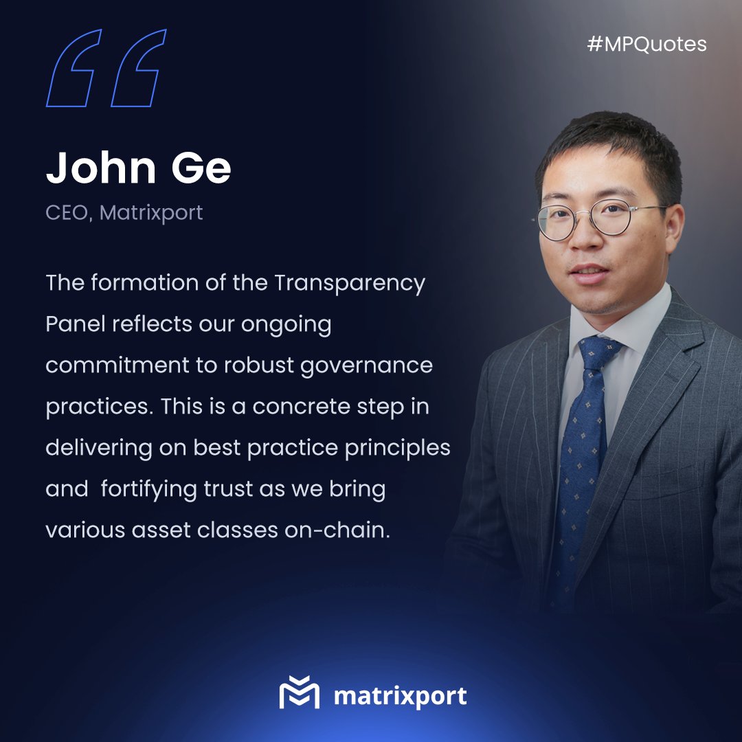 As Matrixport’s commitment to building a more secure, transparent, and accessible financial market infrastructure, <a href="/Matrixdock/">Matrixdock</a>, a brand wholly-owned by Matrixport, announces the establishment of a Transparency Panel. The panel, including members from <a href="/USDV_Money/">USDV.Money</a> Foundation and