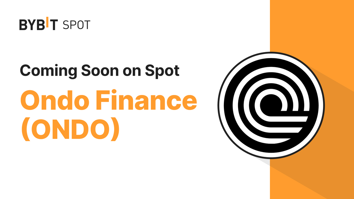 📣 $ONDO is coming soon on #BybitSpot with @OndoFinance. 👀 Watch out for  the 900K $ONDO Token Splash #TheCryptoArk #BybitListing