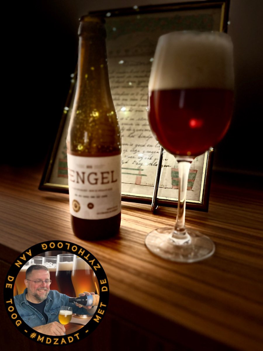 mdzadt's tweet photo. Den Engel
Brouwerij Stanium, Lindenlaan 228
Beveren-Waas
8,0 Vol % Alc. IPA
Aroma’s van kruiden caramel mout bisquit gebak &amp; gist. De aanzet is sterk harsig-bitter wat een matige samentrekkende bitterheid,afdronk lang, een bier voor de liefhebbers van harsige bitterheid.
#mdzadt https://t.co/D0XgdWtx48