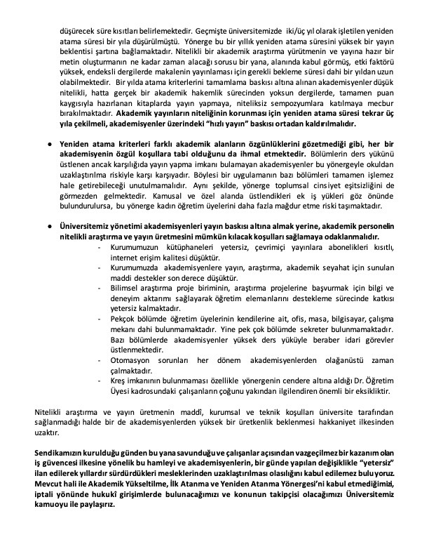 Akademik Yükseltilme, İlk Atanma ve Yeniden Atanma Yönergesini Kabul Etmiyoruz!

<a href="/msgsuniversite/">MSGSÜ</a>
<a href="/egitimsen/">Eğitim Sen</a>
<a href="/EgitimSenist6/">Egitim Sen İst 6</a>