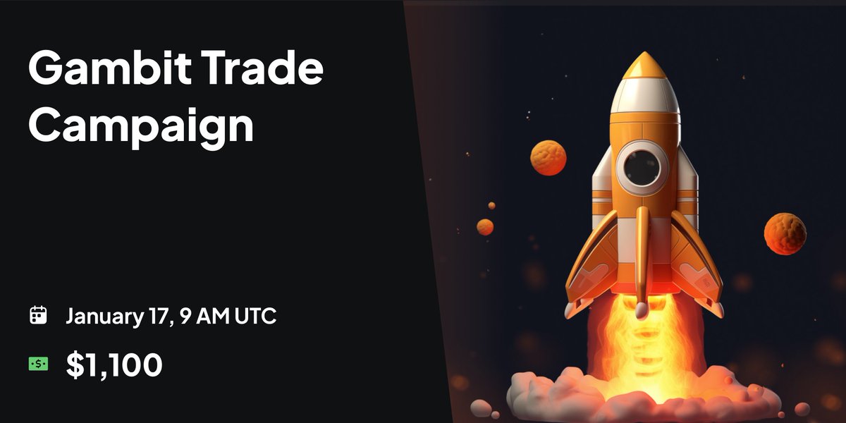 🎲 NEW Gambit Trade Campaign - NOW LIVE 🎲

#Arbinauts, don't miss the chance to get $2,100 rewards!

🔗 Participate here: hextopus.app/campaign

💌 Gambit is hosting its Weekly Trading Event: gambit.trade/trading-compet…

🔍 More details on Medium: medium.com/@hextopus_prot…