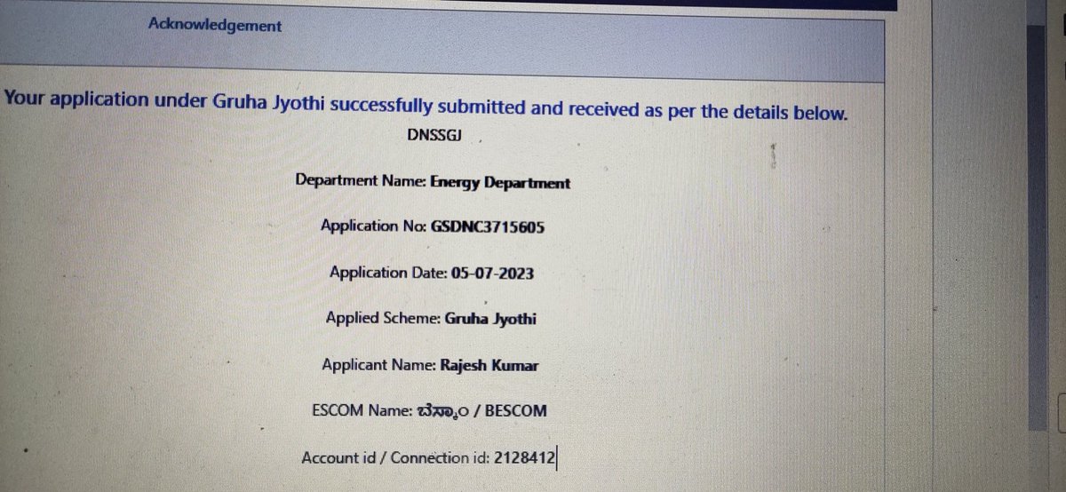 RajeshFlytech's tweet image. @BescomHelpline please share status of approval