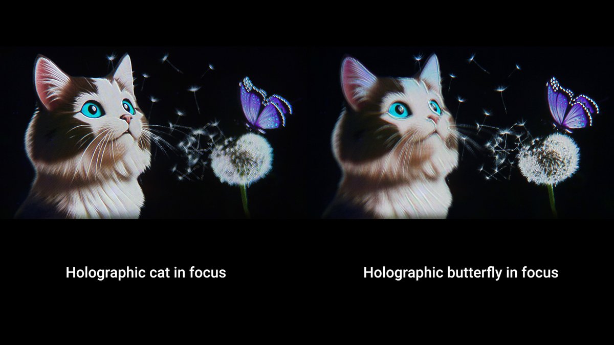 Today we are sharing photos of retina resolution holograms for the first time. 🔥🦋🐈‍⬛

Achieving this level of image quality is a major step forward for the technology.

Read more: vividq.com/news/reality-o…
