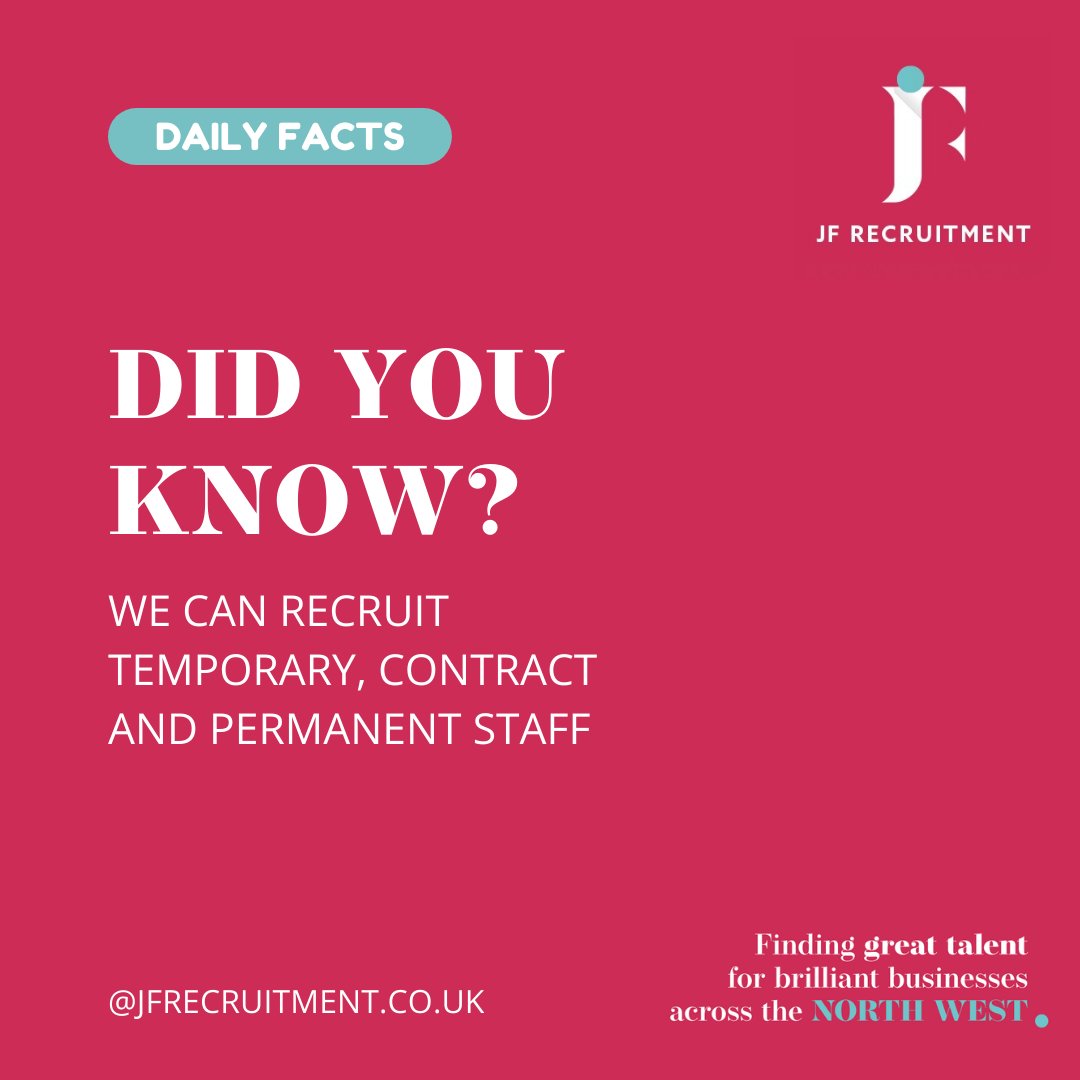 Need a temp? Maternity/Paternity leave? 
Perhaps a special project? 
One call to us and we can get you covered! 
0151 601 5288! 
#tempcover #temprecruitment #contractrecruitment #projectmanagement #wirralbusiness #businessowner #chesterbusiness #liverpoolbusiness