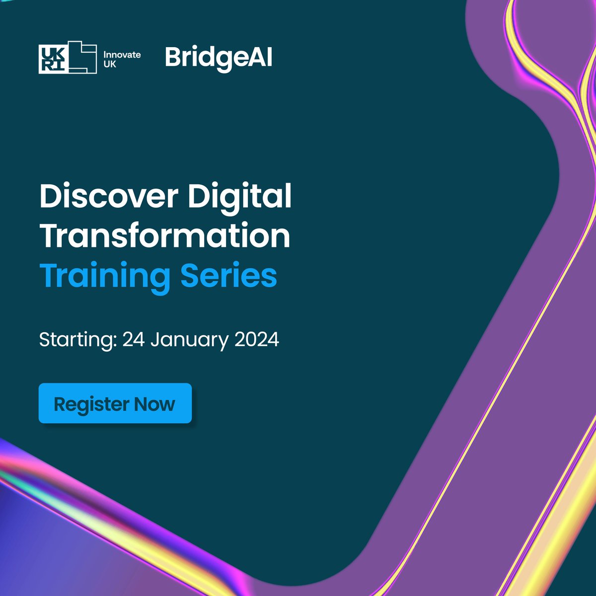 Save time, reduce costs and enhance innovation in your organisation with #AI by joining <a href="/HartreeCentre/">Hartree Centre</a> 'Discover Digital Transformation' online training, part of @Innovateuk #BridgeAI. Book your place now: bit.ly/46RQww9