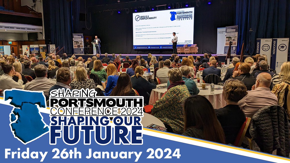 Shaping Portsmouth (@shapingportsmth) on Twitter photo Join us for the Shaping Portsmouth conference at <a href="/PortsmouthGhall/">Portsmouth Guildhall</a> on Friday 26th January 2024!
Find out more and book your place at shapingportsmouth.co.uk/conference/ Join us for the Shaping Portsmouth conference at <a href="/PortsmouthGhall/">Portsmouth Guildhall</a> on Friday 26th January 2024!
Find out more and book your place at shapingportsmouth.co.uk/conference/