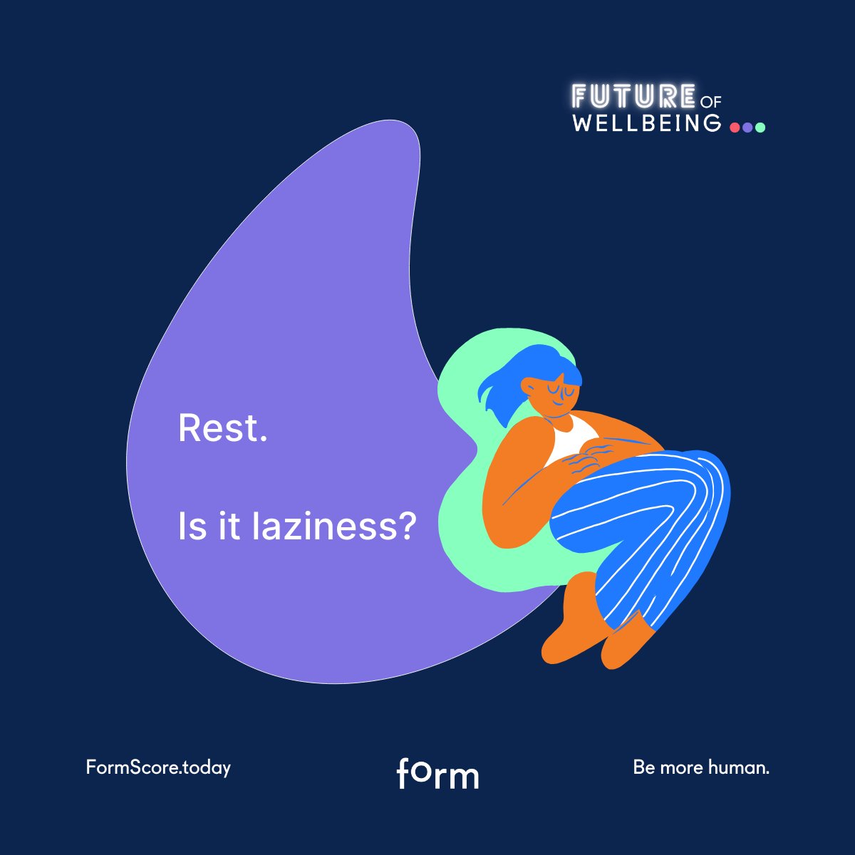 FormScore's tweet image. Rest and recovery are crucial for #success and should be embraced in the workplace. 

It&apos;s important to remove any barriers and give permission to employees to take breaks.
So #rest and #recovery should not be associated with guilt or tinyurl.co[...]