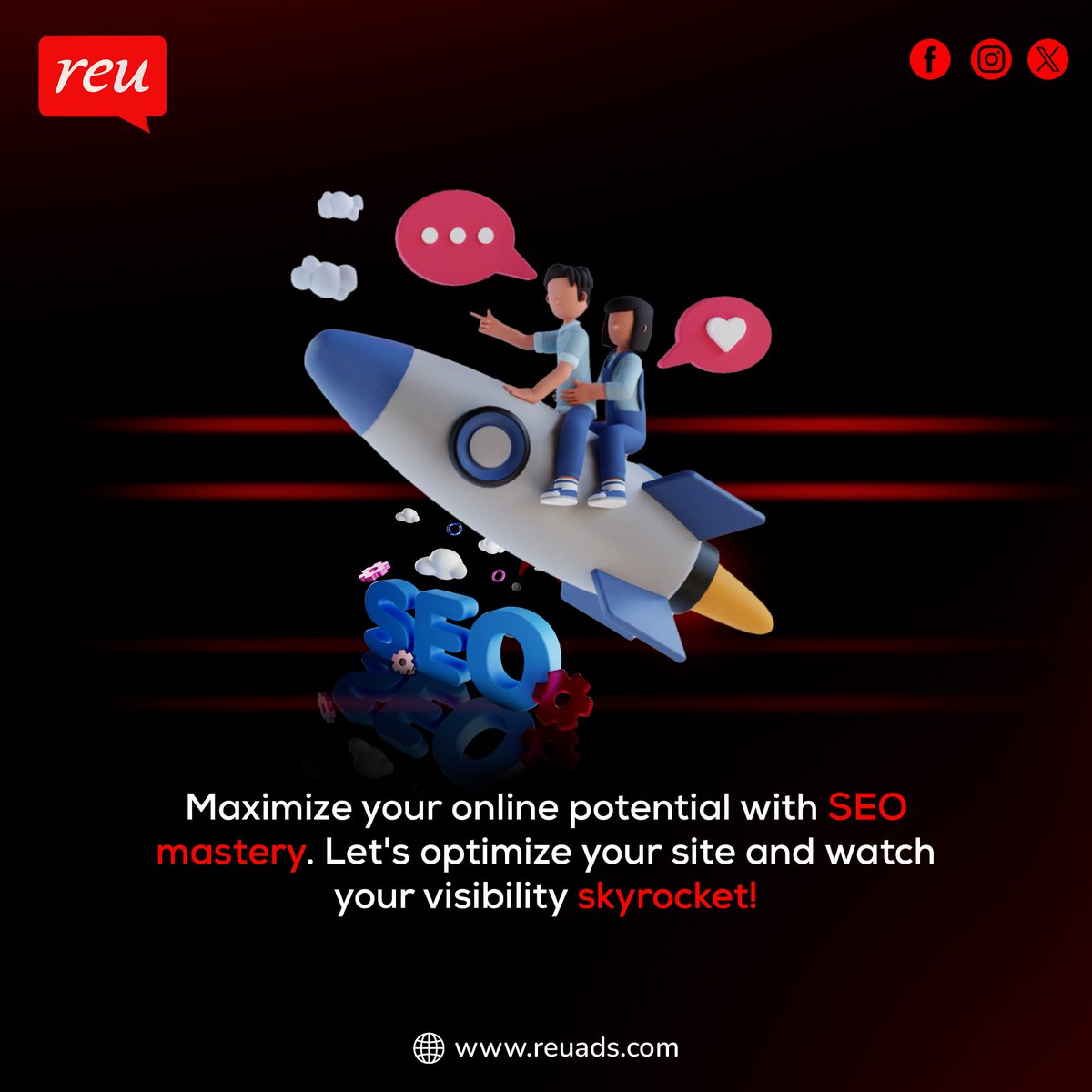 reu_ads's tweet photo. Unlock the full power of your online presence with SEO mastery! 🚀 Optimize your site and witness a surge in visibility. #SEOMastery #OnlineVisibility #DigitalMarketing #OptimizationSuccess https://t.co/qAQgSbD5ZU