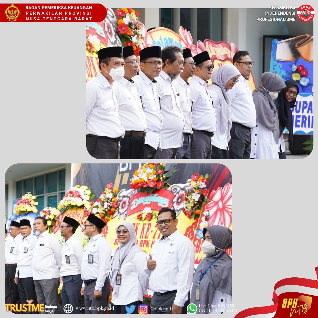 bpkrintb's tweet photo. Dirgahayu BPK RI ke-77
BPK SATU, BPK HEBAT !!!

Selengkapnya : https://t.co/4KkVF6lK2X

#bpkri #bpkrintb #trustme #dirgahayubpk #bpksatubpkhebat https://t.co/MdEitP4aqk