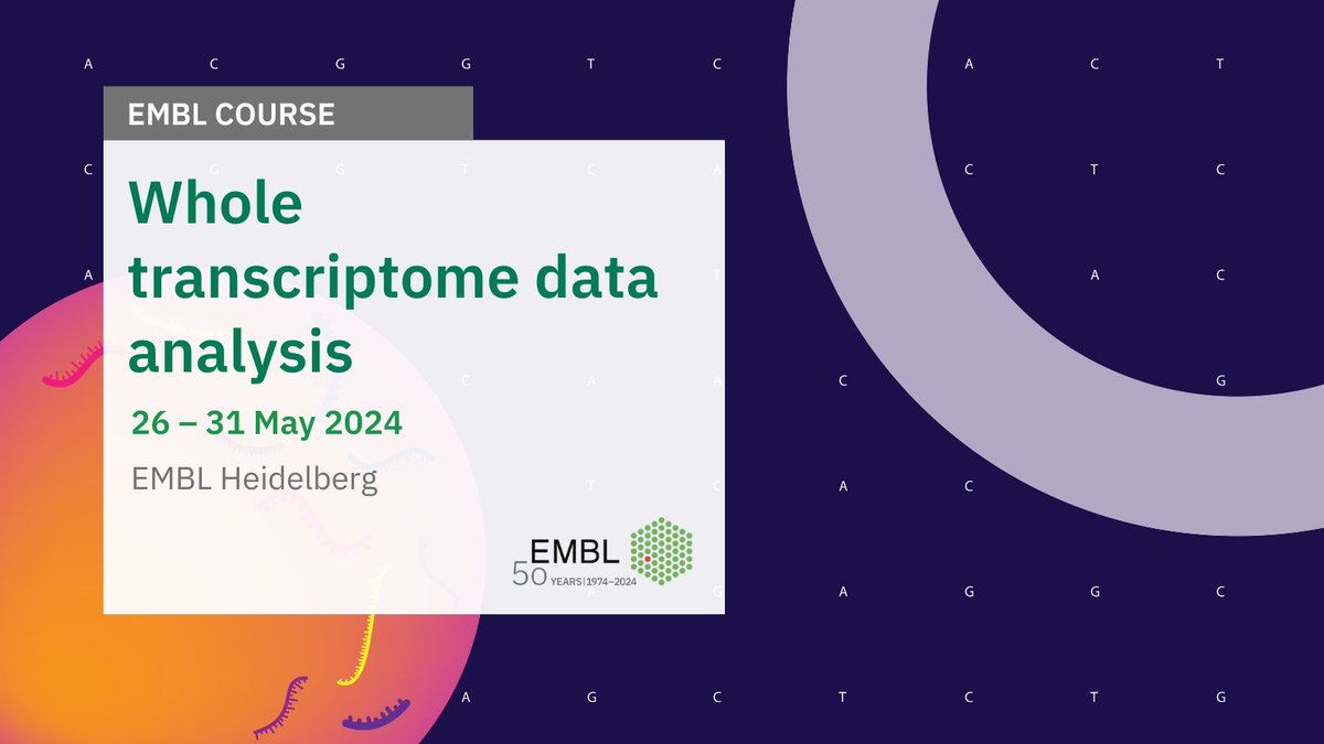 EMBLEvents's tweet image. 🧑🏻‍💻📊 Take part in our #EMBLDataAnalysis course and learn how to efficiently analyse biological data sets using docker4seq and rCASC packages. Apply today to join us in 📍Heidelberg this spring!

💻 s.embl.org/dat24-01
📅 26 – 31 May
✒️ Apply by 3 Mar

#biodata #opensource