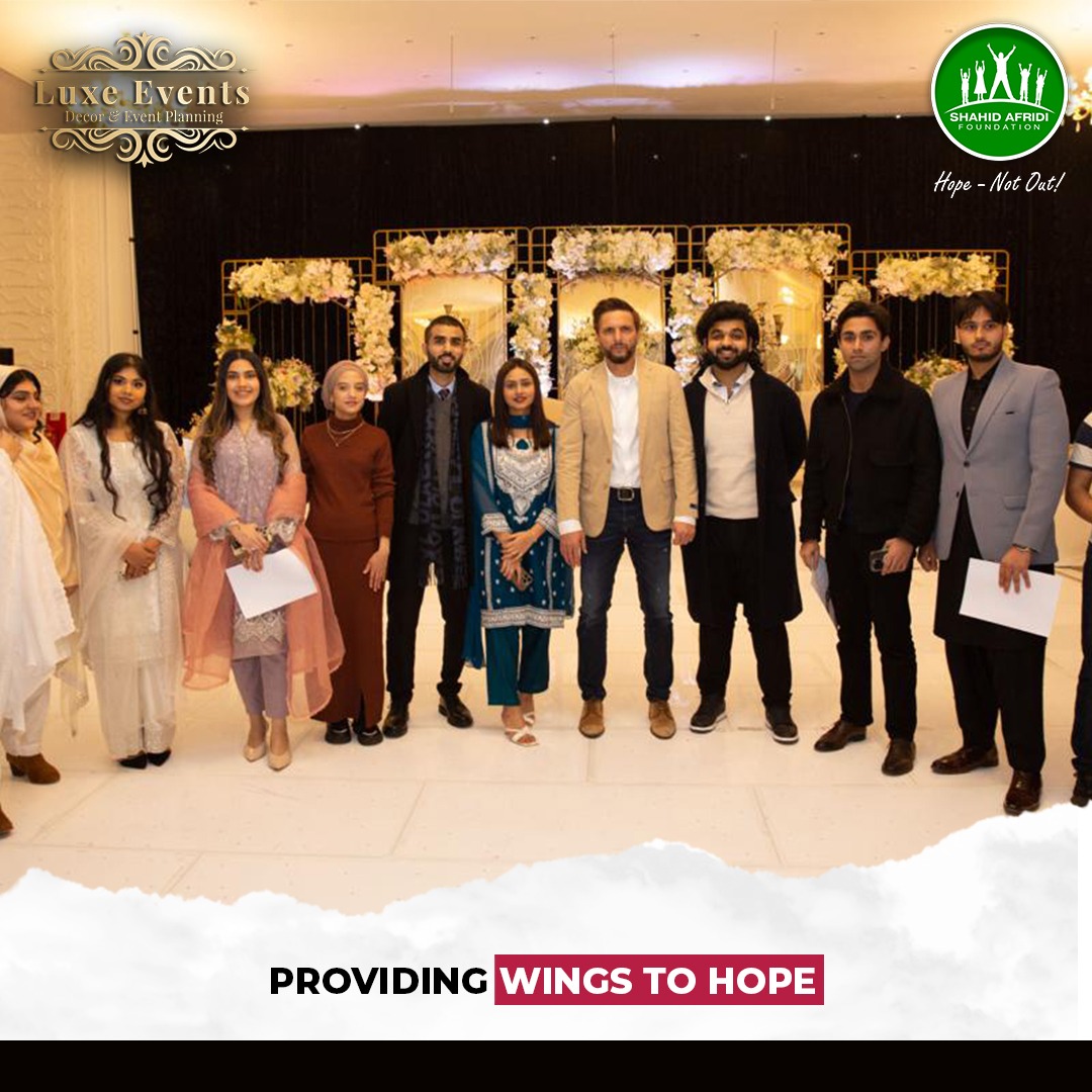 SAFoundationN's tweet photo. Thrilled to share the success of another remarkable fundraiser in the UK, led by Chairman @safridiofficial in collaboration with #LuxeEvents. Grateful to the community of Hayes, UK for coming out to support the cause, and kudos to our generous sponsors @Jananoutlet, @RegalFoods, @KaspasDesserts, #Alaamgheer, #HajiBaba, #CrystalBrideStudio for their commitment to the mission of #HopeNotOut.