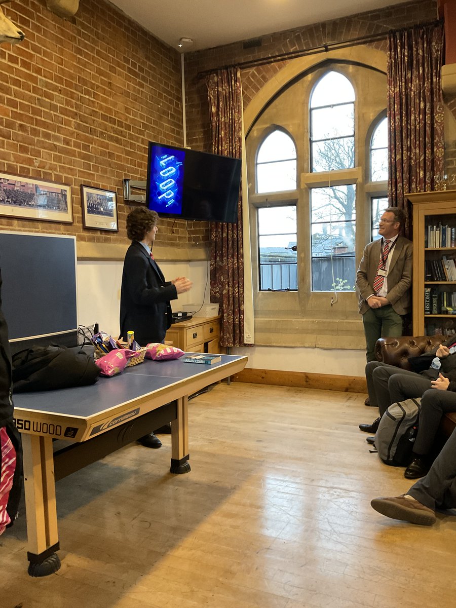 Excellent reading house assembly this morning. We enjoyed hearing from Su (On Becoming a Person - Carl Rogers), Jack (The Prince - Niccolò Machiavelli), Mrs Guinney (Atomic Habits - James Clear), Conrad (The Loop - Ben Oliver) and Mr Litchfield (Drop Shot - Harlan Coben).