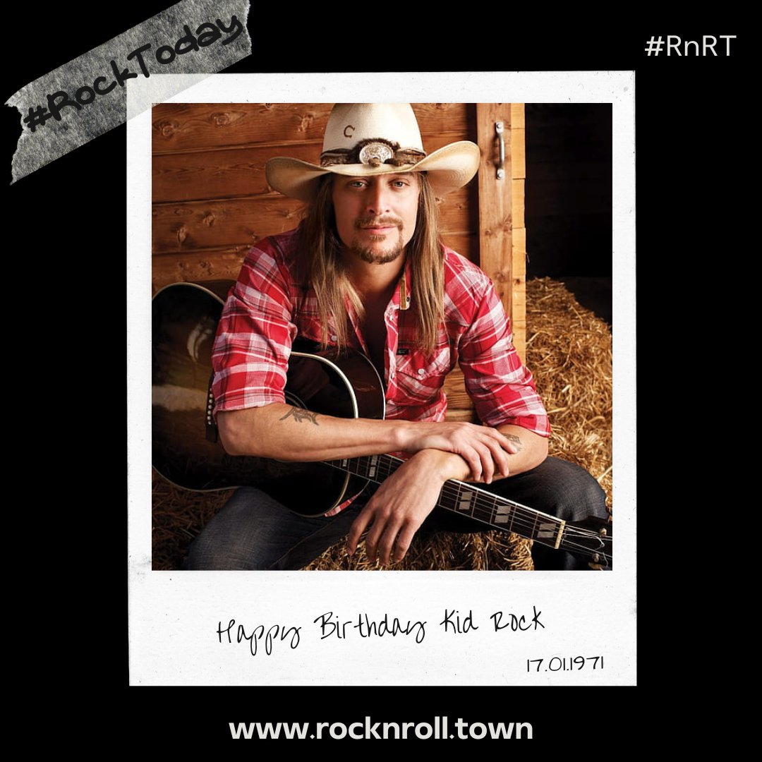 RockNRollTown's tweet photo. #RockToday
📅 17/01/1971 📅

Γεννιέται ο @KidRock 🎤.

#RnRT #Towners #KidRock #Guitarist #Birthday #HappyBirthday #HappyBirthdayKidRock #KidRockFans #RapRock #Country #Music #RockSiteGreece #MetalSiteGreece #RockSite #MusicHistory #TodayInRock #TodayInMetal #TodayInMusic https://t.co/eIOVnXHexx