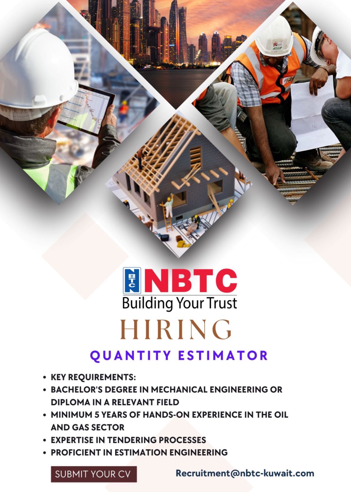 Kuwait Multiple Job Vacancies | iiQ8 Drivers, Call Center, Assistant, Chef, Purchaser, Estimator, Accounts