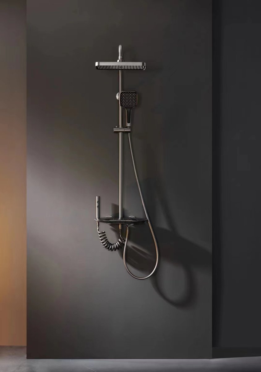 #shower #bathroom #showerset #bath #brass #luxury #construction #project #design #interior