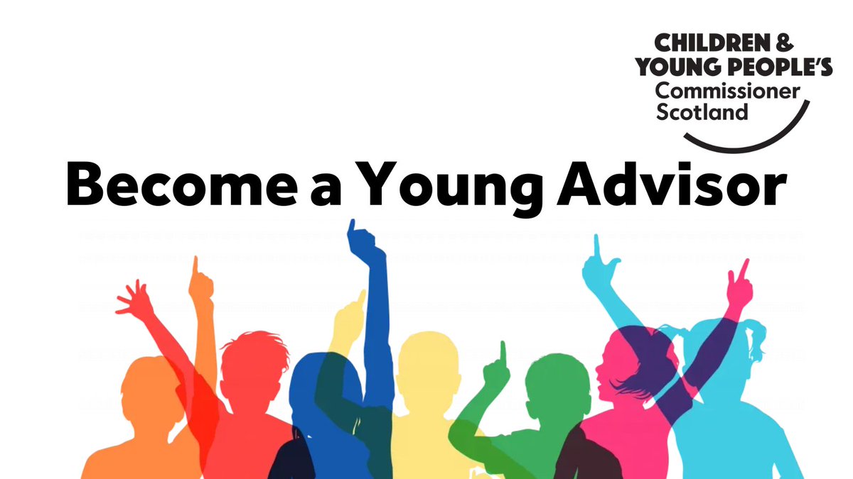 Want to make a huge difference to children's rights in Scotland? We’re looking for passionate 12-17 year olds to join our Young Advisors Group. Work with the Commissioner and her team and have loads of fun at the same time. More info & how to apply: bit.ly/3Hfvux9