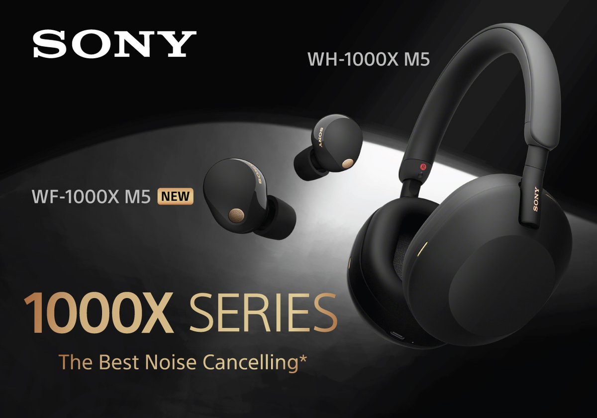 Yfm's tweet photo. You could WIN the best noise cancelling headphones from @sonymea on #TheWayUp. 🎧

Name one feature of the new 1000X series headphones using #1000XSeriesContest + tag @yfm

Silence the chaos with Sony's 1000x series, featuring the WH-1000X M5 and the WF-1000X M5! #MySonyMea https://t.co/LIj7ZII3DD