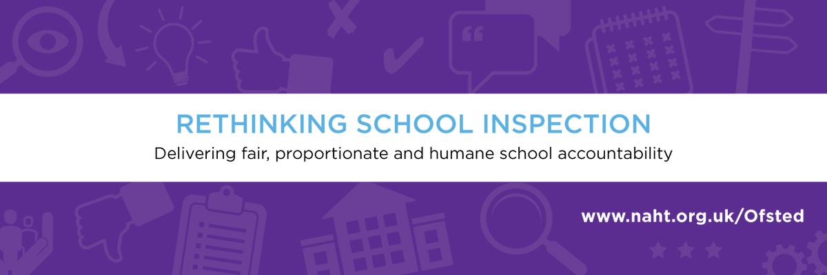 NAHTnews's tweet photo. There is now a strong consensus that Ofsted’s current inspection model is no longer fit for purpose, nor is it a force for good.

Today we publish a new report, Rethinking School Inspection, which makes seven recommendations for systemic reform (Thread 👇) https://t.co/07pWhKCh0s