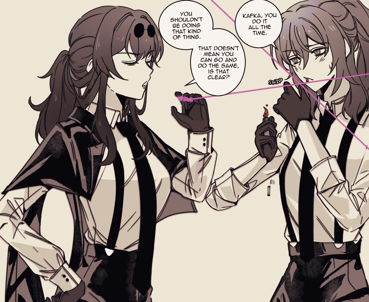 birdburglar99's tweet photo. doodle sketch things of more stellaron hunter kafstel for kafka day
...no one can tell i like chainsaw man
#kafstel #HonkaiStarRail #kafka #stelle https://t.co/rCVia4YPC7
