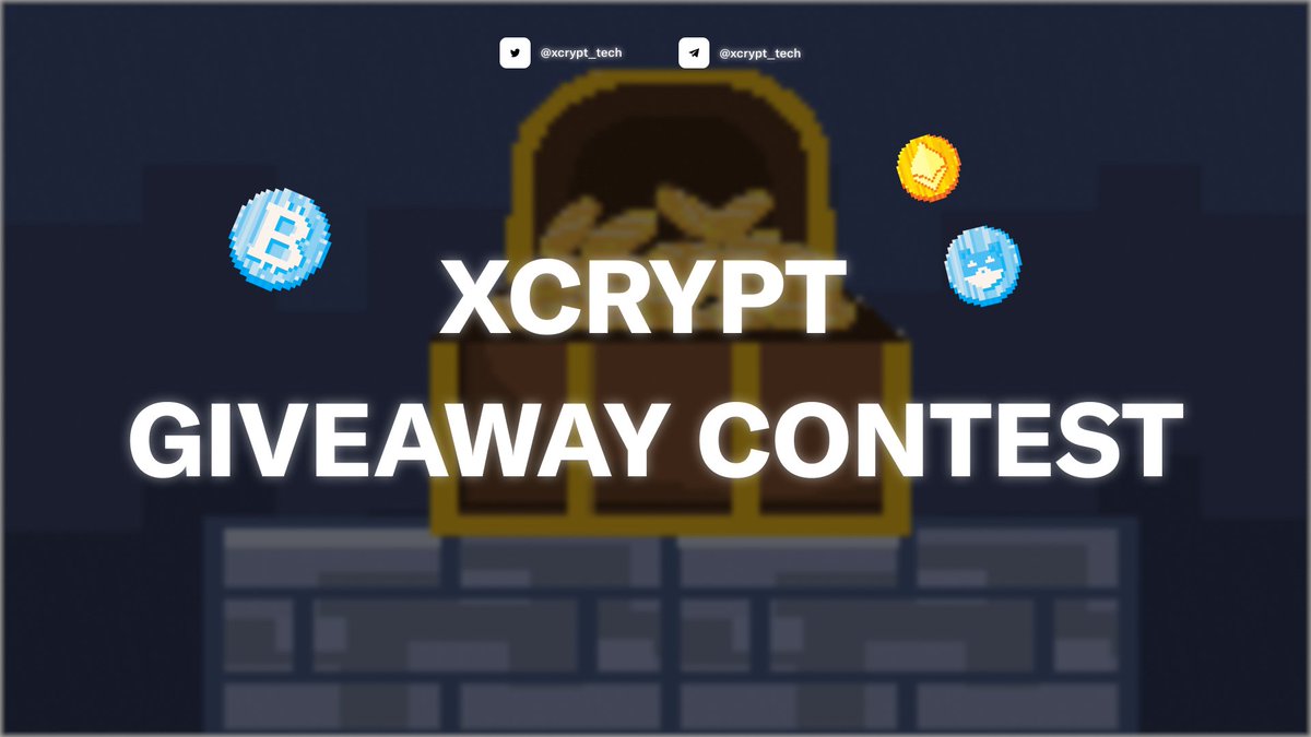 xcrypt_tech's tweet photo. 🎁 XCrypt Giveaway Contest 🎁
Time: Jan 17 – Jan 20
🏆 Special rewards will be given for the top 3 comments with #xcrypt hashtag searches on Twitter
1st: 150 BCRYPT + 1 NFT level 4
2nd: 100 BCRYPT + 1 NFT level 4
3rd: 50 BCRYPT + 1 NFT level 4
🏆 Lucky Rewards
A pool of 200 $BCRYPT will be given out to 10 lucky winners (20 BCRYPT/each) who have completed all the tasks
Task:
1️⃣ Follow @xcrypt_tech on Twitter
2️⃣ Like and retweet this post
3️⃣ Reply this post with any text includes #xcrypt @xcrypt_tech
4️⃣ Fill in this form https://t.co/CUpGkWaFcg
#arbitrum #giveaway #gamefi #socialfi