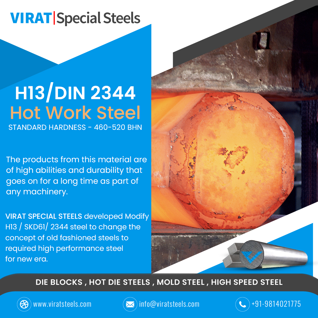 ViratSplSteels's tweet photo. Quality that #Ignites, Quality that Preserves!
#ViratSpecialSteels resilience & precision unmatched - #Tool & #DieSteels for all Seasons manufactures #H13, #DIN2344 #hotworksteel that is marked with several outstanding features having its high demand.
Ask https://t.co/N3tkJUIEJM https://t.co/rgvH56M4a4