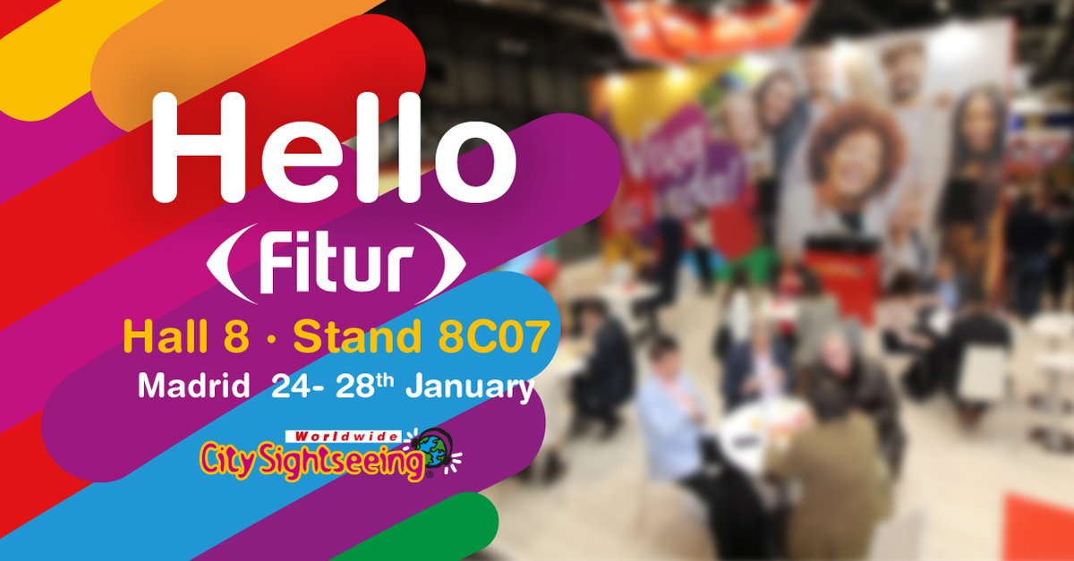 Hello 📍Madrid! We're back full of emotions this year at @fitur_madrid , excited to show you all the latest news and the fantastic experiences we have in our destinations. Come and visit us at Hall 8 Stand 8C07. We have lots of surprises and fun moments waiting for you! 🌏👨‍💻