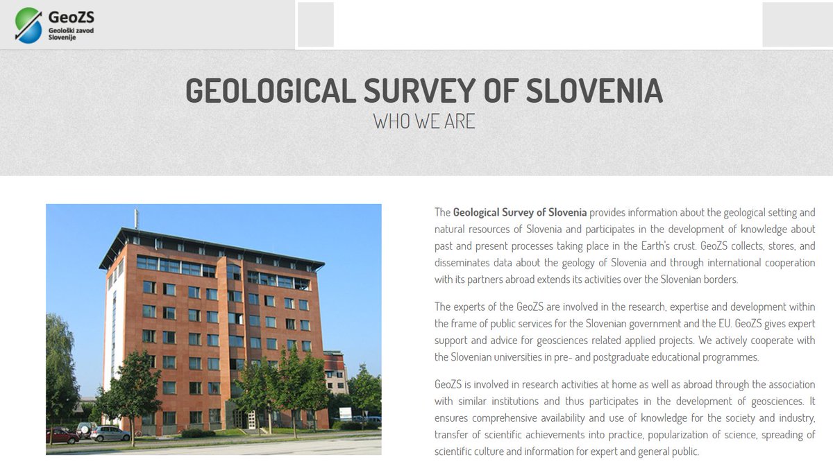🌍 We are thrilled to welcome Geological Survey of Slovenia #GeoZS to the World Community of Geological Surveys! Explore their contributions👇worldgeosurveys.org/thecommunity

Let's continue to grow and share geological knowledge together! #WCOGS #GeologicalSurveys #GeoCommunity✨