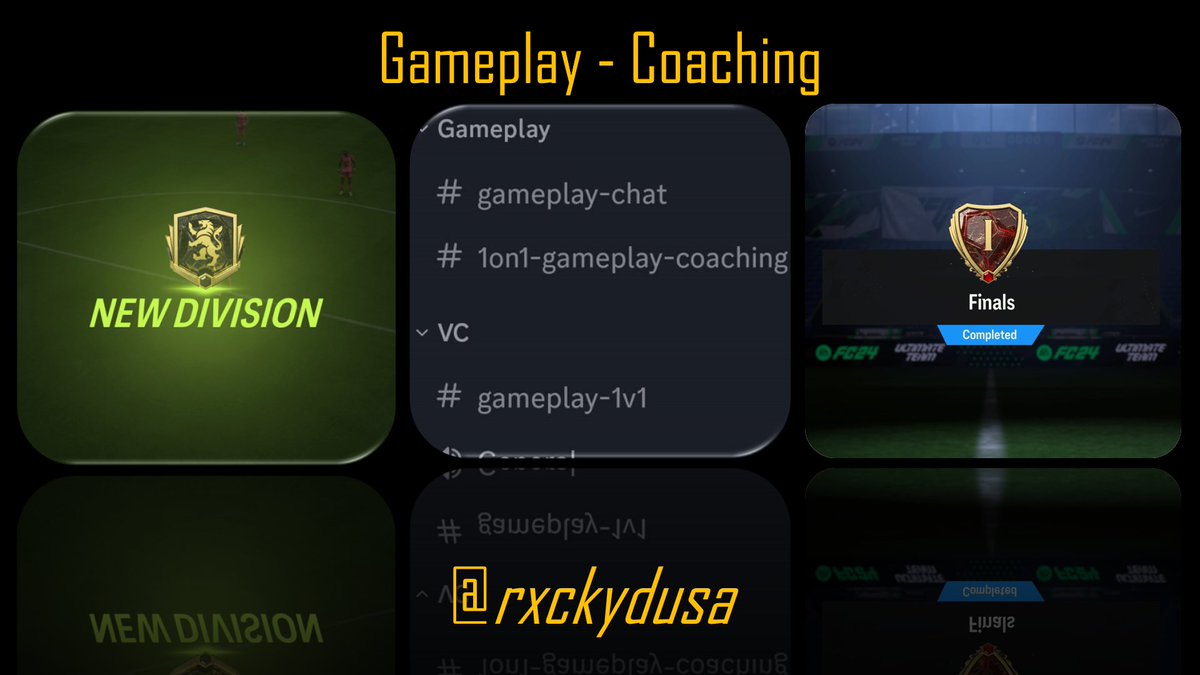 rxckydusa's tweet image. Gameplay / Coaching discord EA FC 24⚽️

Requirements: Must have discord

1 Playstation player
1 Xbox/PC player

How to enter:
RT/Like this tweet + follow me
Comment with your console

2 people will be picked this friday!

Extra INFO 👇
So how will this work?

Playstation:
- You…