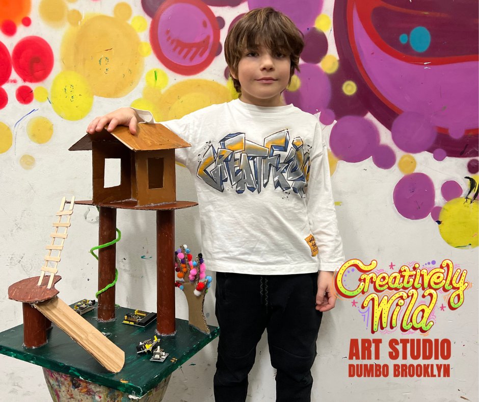 We made treehouses in Camp with our Kids!

Our next Camp is Feb 9
creativelywildartstudio.com/winter-camps

#FoundobjectArt #CampsforKids #BrooklynKids #CreativityforKids #DUMBOKids #CoolCamps #CreativelyWild