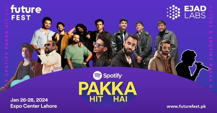 FutureFestPK's tweet photo. Future Fest is reviving the much-awaited 3-day music festival in partnership with Spotify Pakistan - at Future Fest 2024.
Read more: https://t.co/XMlLbbsSlG https://t.co/tDhjPrxcSp