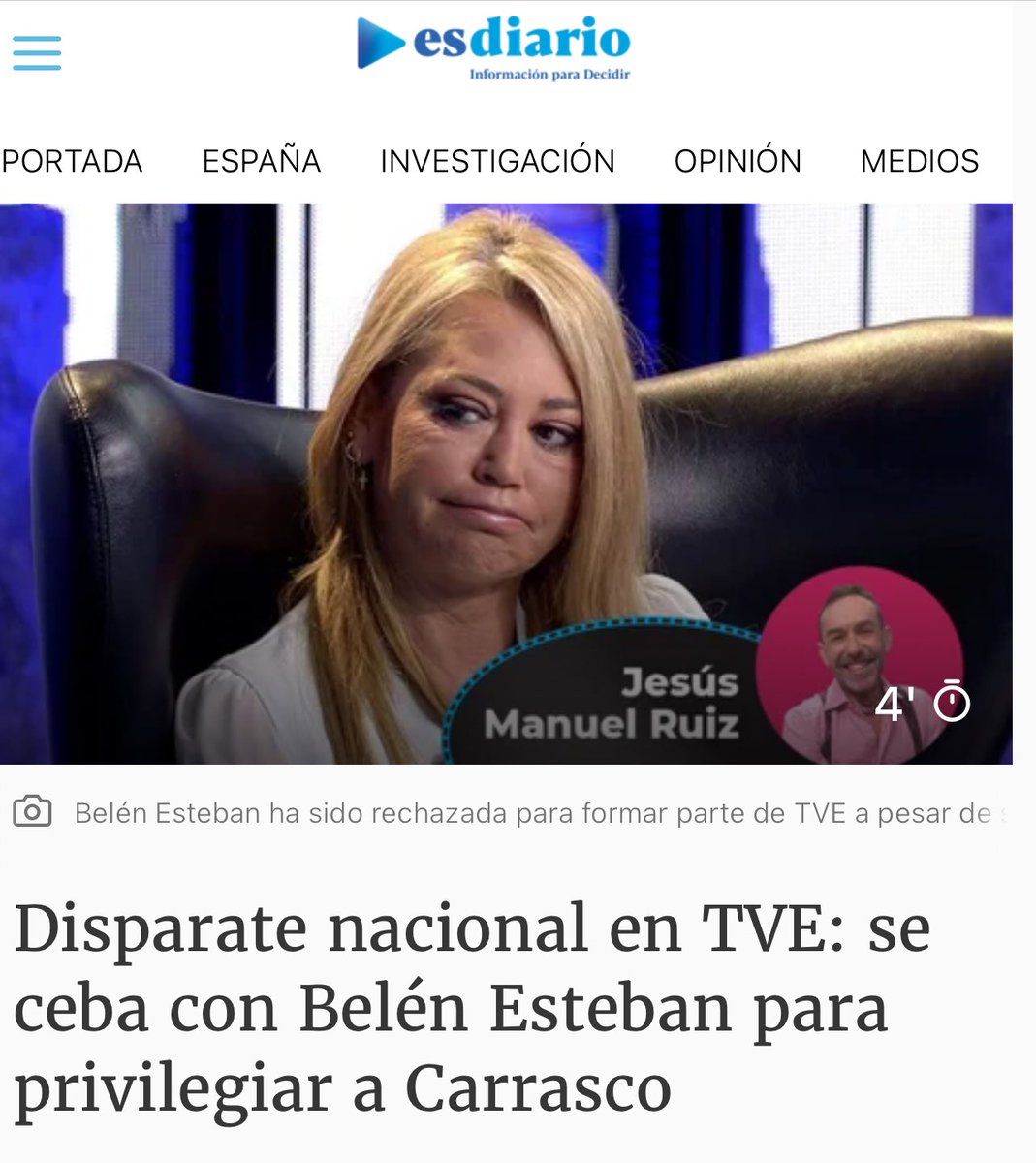 marian65x's tweet photo. Jaime Peñafiel y Jesús Manuel Ruíz, son entre unos pocos, ejemplo de periodismo misógino, que cuando se obsesionan con una mujer (por algún motivo desconocido) olvidan los principios éticos y de la verdad.
El primero contra Letizia Ortiz y el segundo contra Rocío Carrasco. https://t.co/PZN65dcgZk