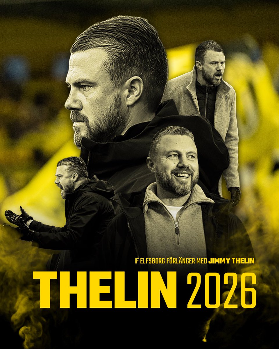 IFElfsborg1904's tweet photo. IF Elfsborg är överens med Jimmy Thelin om en kontraktsförlängning över säsongen 2026.

Läs mer på https://t.co/dK5ypS2wB3
______
#vitillsammans #elfsborg #borås https://t.co/Z3D1fcOVw5