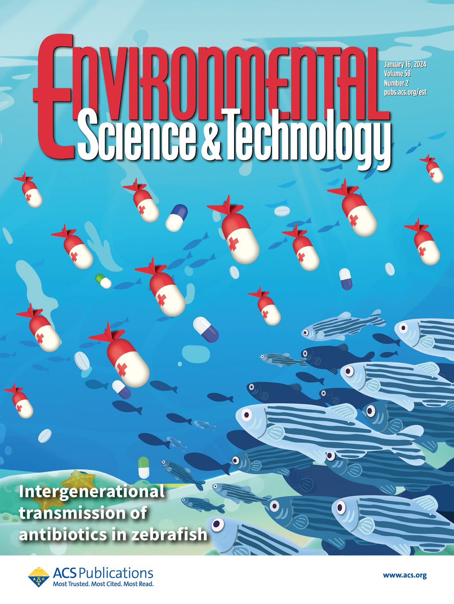 Checkout our newest Cover article! Maternal or Paternal #Antibiotics? Intergenerational Transmission and Reproductive Toxicity in Zebrafish @EnvSciTech Cite this: Environ. Sci. Technol. 2024, 58, 2, 1287–1298 doi.org/10.1021/acs.es…