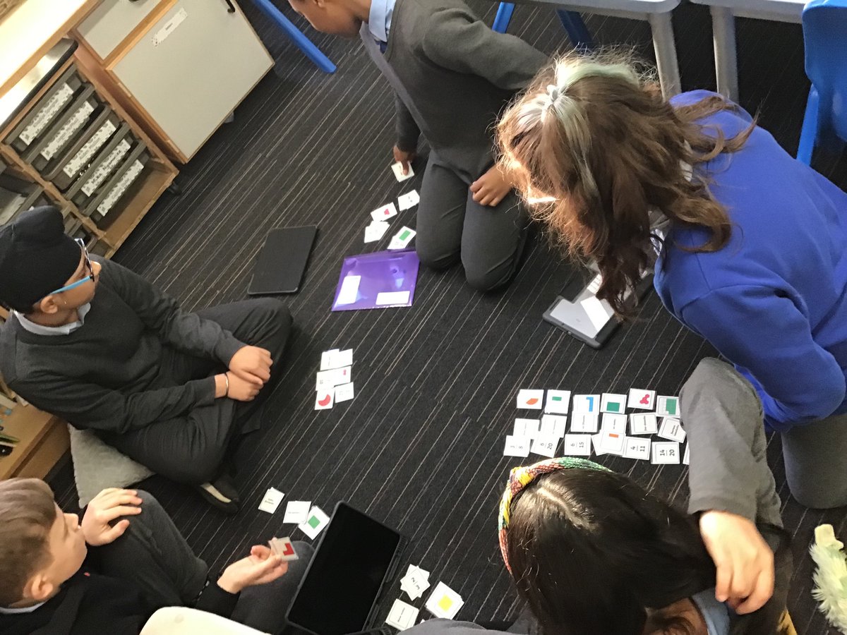 learn_with_MrsS's tweet photo. P6 are using some active stations and teamwork this morning to identify fractions! @stpaulwhiteinch #glasgowcounts #activelearning https://t.co/mDXdJ0FwhZ