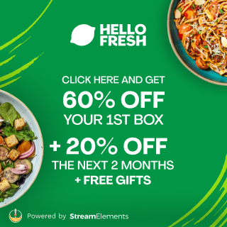 Excited to be partnering with HelloFresh! Use my code and get 60% off your 1st box + 20% off the next 2 months + free gifts! strms.net/hellofresh_def…