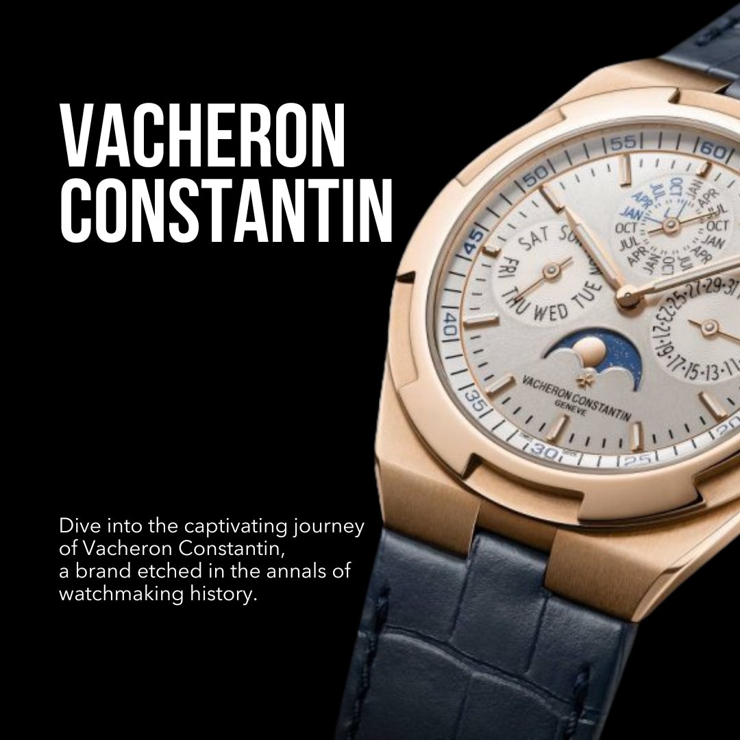 ⌚️Embracing history with every tick. In 1755, the bond of friendship and passion for horology led to the birth of Vacheron Constantin, founded by friends François Constantin and Jean-Marc Vacheron. 

Their legacy lives on through iconic timepieces like the Overseas collection.