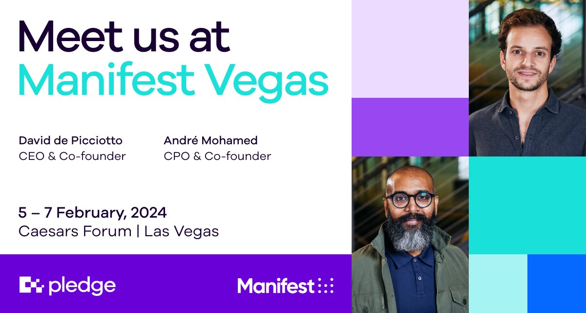 🌐 Catch Pledge Co-Founders David & Andre at @ManifestFOL in Vegas! 🚀 Book some time to discuss how tech can drive sustainable logistics. 🌍 Book a meeting: meetings-eu1.hubspot.com/meetings/david…