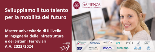 Iscriviti al #Master universitario di II livello in #Ingegneria delle infrastrutture e dei sistemi ferroviari di <a href="/SapienzaRoma/">Sapienza Università di Roma</a> di cui Alstom è partner, insieme alle principali aziende del settore ferroviario, entro il 31 gennaio.
ow.ly/xKOj50QkqV7