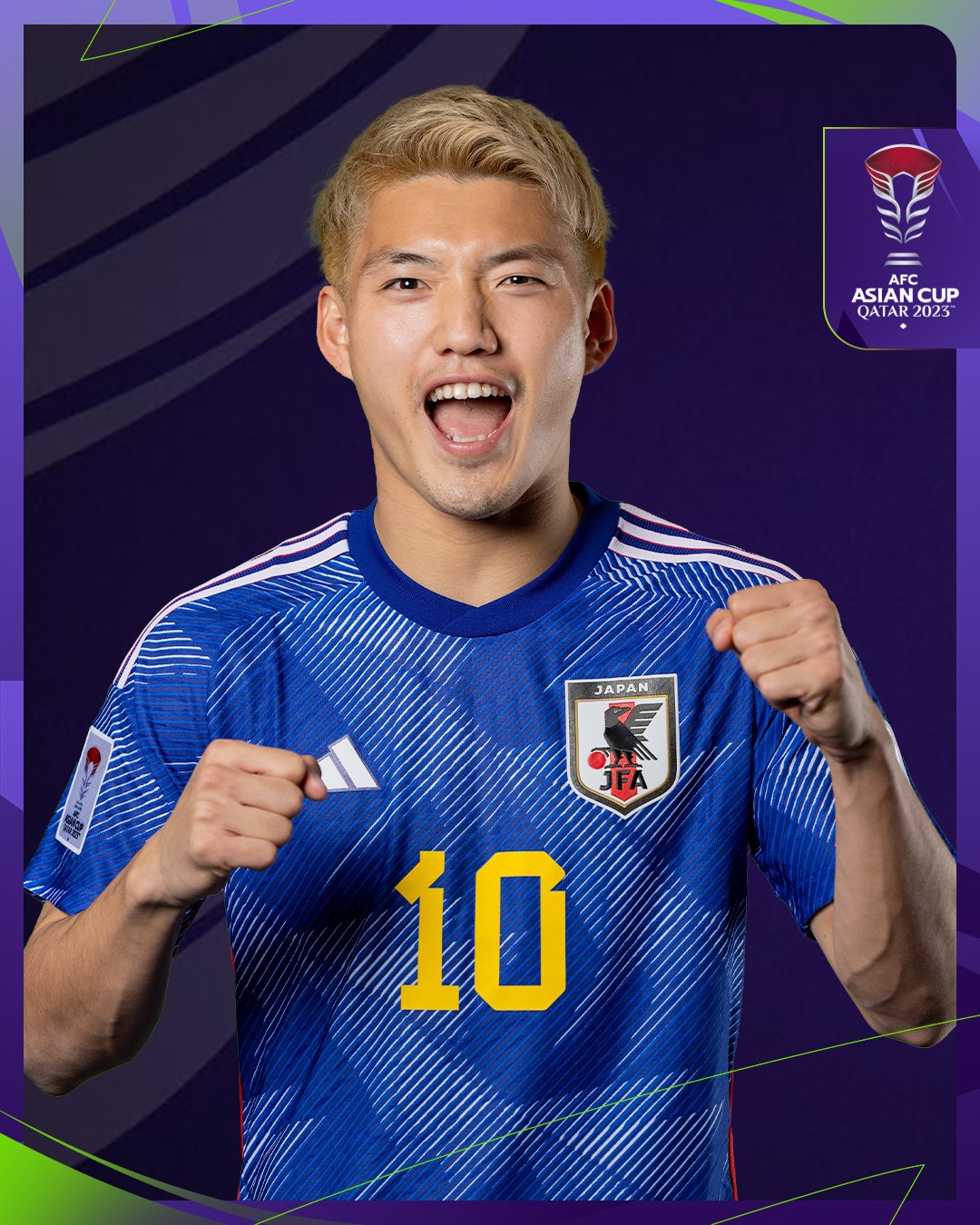 日本代表ユニフォーム アジアカップ2023 カタール 堂安律 選手 MF/FW