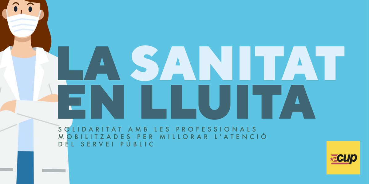 ✊🩺LA SANITAT EN LLUITA!

Però, què està passant a la sanitat catalana? Com hem arribat a aquesta situació? I sobretot, què podem fer en aquesta situació?

Un 🧵 per saber què està passant amb el sistema sanitari. ↘️

#SanitatEnLluita