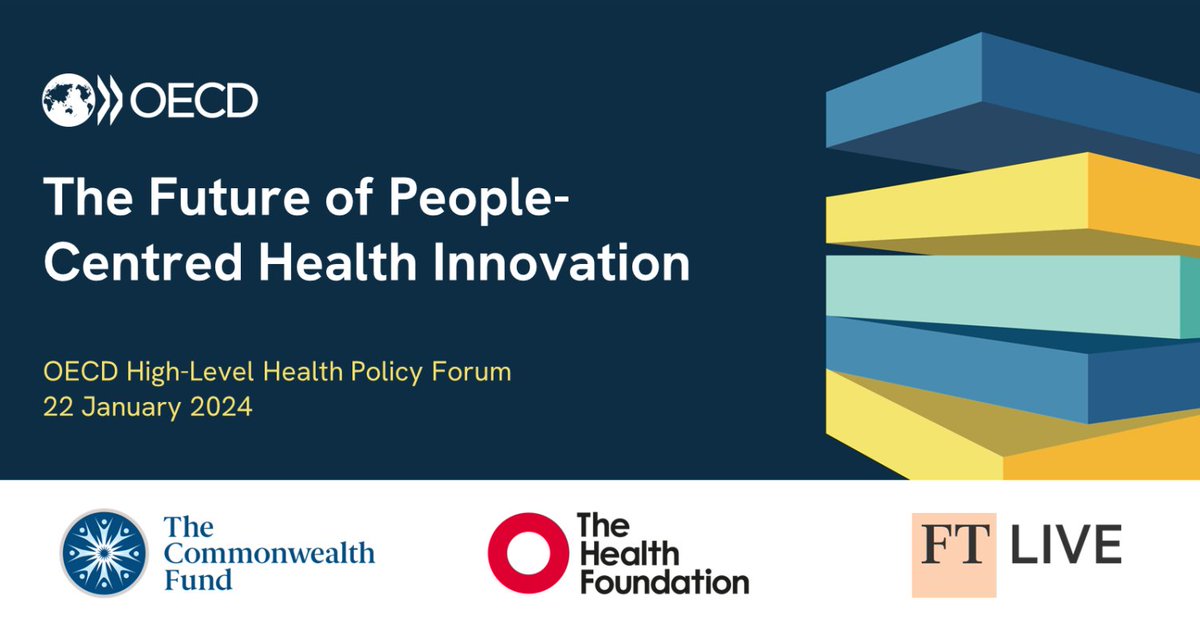 Navigating post-COVID challenges, climate issues & digital shifts, while maximizing AI’s potential for fair healthcare? Learn about transformative health tools, elevating patient experiences & more at OECD's Health Policy Forum. 📝 Register here 👉 bit.ly/OECD-Health-Fo…