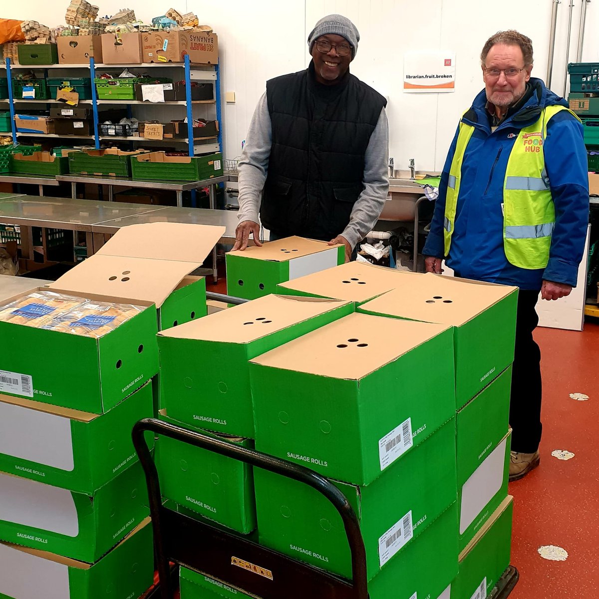 ShrewsFoodHub's tweet photo. A huge thankyou to our friends over in Wellington at Save It - NotJust A Store, NotJust A Foodbank  for giving us a call 🙏We have a huge walk in freezer so plenty of room to store some Yorkshire Puds and Sausage Rolls. 
#chillchain  #SurplusGoodFood #ConsciousConsumption https://t.co/pKuy7sCBQY