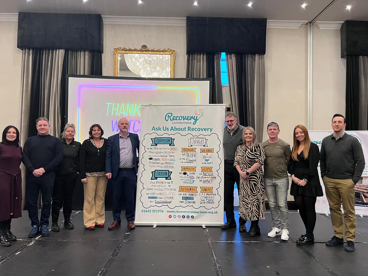 A day well spent @recovery_connections  Middlesbrough celebrating the staff of a peer led substance use Recovery organisation. Thank you for sharing this special day with us allowing us to see the value of lived experience being celebrated and recognised.  #recoverycity #peerled