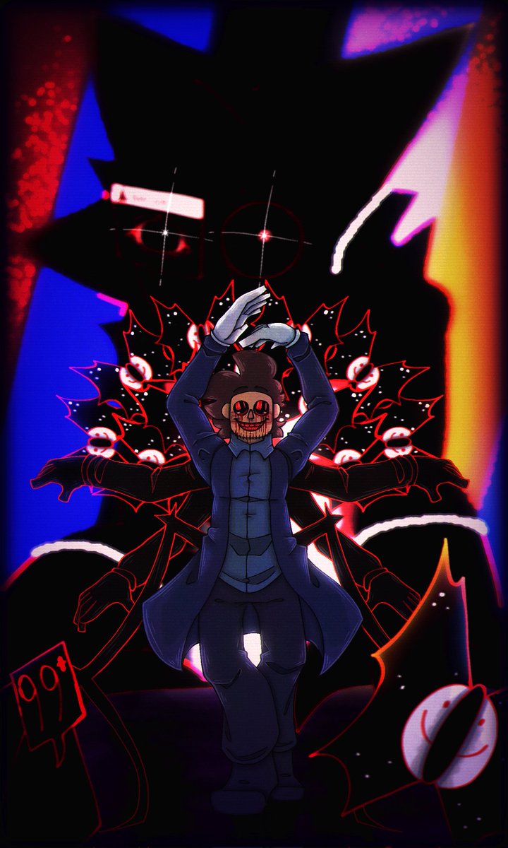 NEWCOLORFULERA's tweet photo. [ (Repost bc I FORGOT TO SAVE THE SPOILER FUCK-) ]

[ //Warning: Disturbing/Scary Imagery(?), marking spoiler just in case ]

[ Take 2,,, anyways got this done finally, took a few days but was worth it since it cured my burnout :3 ]

[ Tags: #nintendooc ] https://t.co/7pWwYsfrhQ