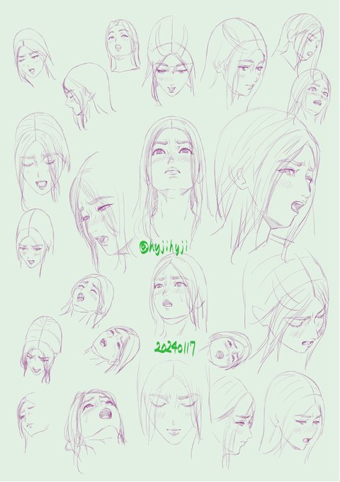 本日の顔下書き20240117 