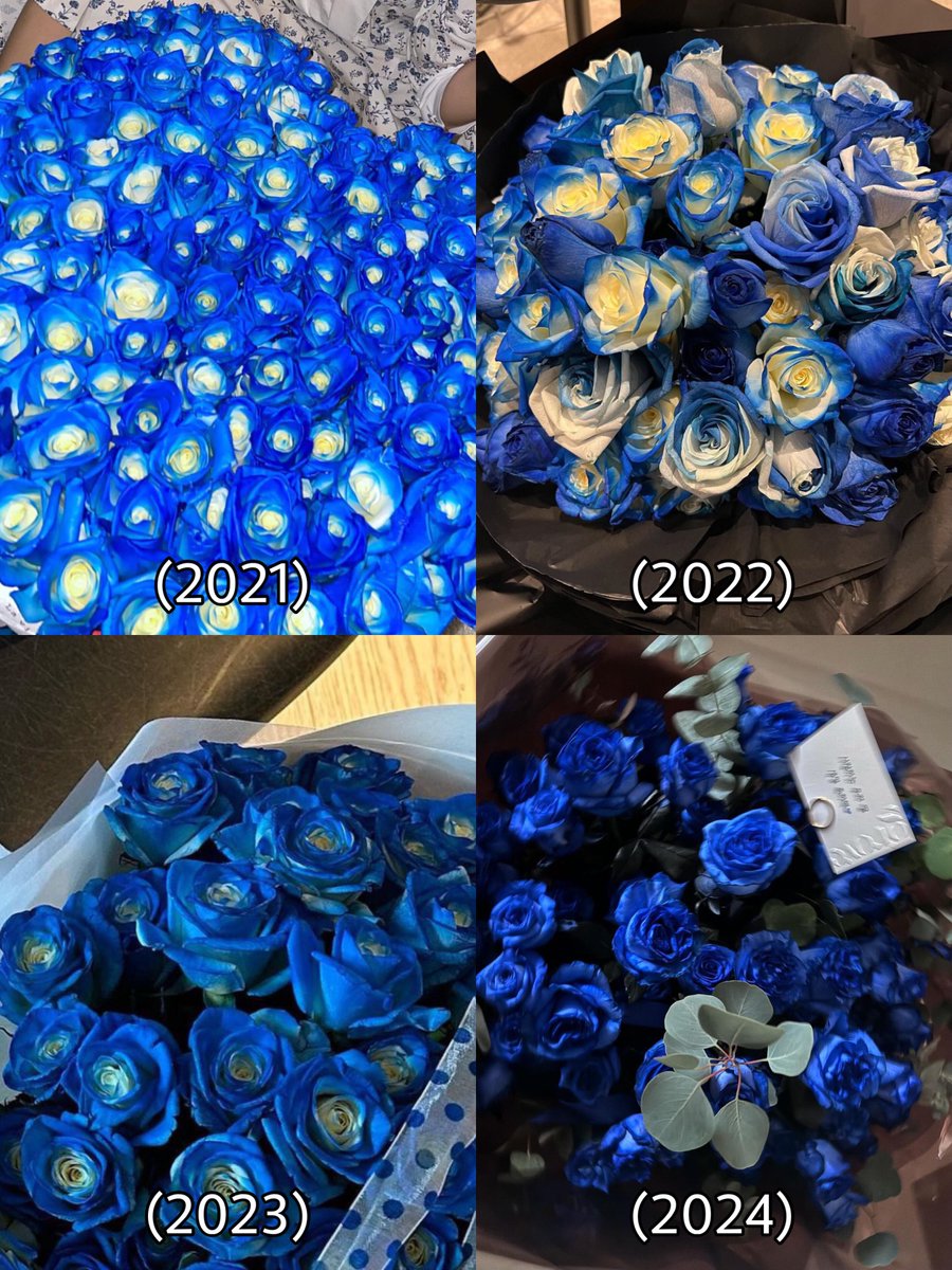 it’s so sweet that jennie’s mom consistently sends her blue roses for each birthday 🥹💙