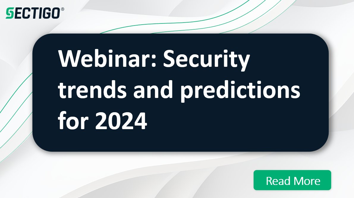 Join <a href="/SectigoHQ/">Sectigo</a> cybersecurity experts <a href="/TimCallan/">Tim Callan</a> and <a href="/jasonsoroko/">Jason Soroko</a> TOMORROW!

📆 January 18th, 2024
⏲ 11:00 AM ET

They will take a look at what 2023 had to offer and our 2024 predictions. Register here: sectigo.com/resource-libra…