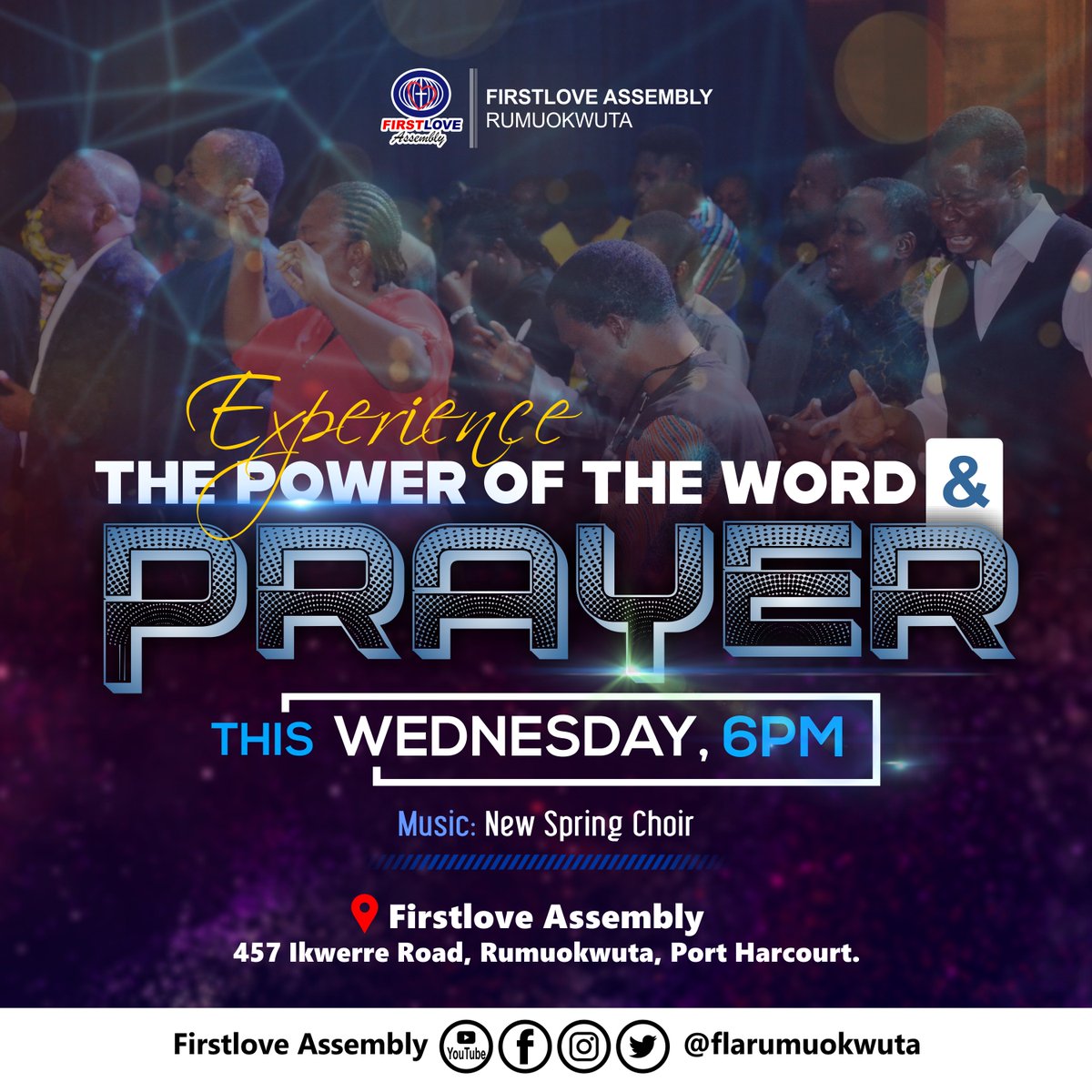 flarumuokwuta's tweet image. Be a part of the move of God in this assembly as "we will give ourselves continually to prayer and to the ministry of the Word.” (Acts 6:4 NKJV)

Come, pray, receive direction and answers to your heart desires. Jesus is waiting for you.
#FirstloveAssembly
#SimeonAfolabi