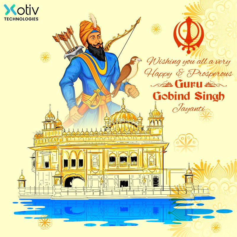 xotiv_tech's tweet photo. Let's draw inspiration from Guru Gobind Singh Ji's teachings to nurture a mindset of resilience, compassion, and inclusivity. May his wisdom continue illuminating our paths and leading us to success and fulfillment.
Wishing everyone a blessed Guru Gobind Singh Jayanti🙏! https://t.co/OMeBI0M3Ax