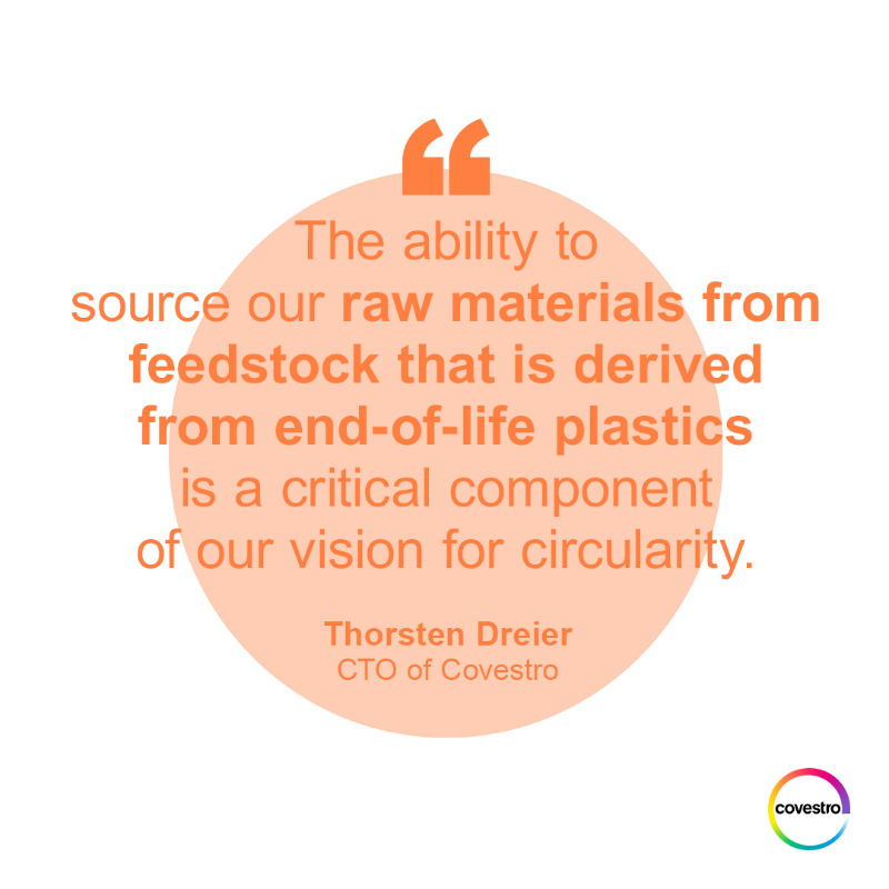 covestro's tweet photo. Our agreement with ENCINA, starting in 2027, marks yet another step towards becoming #FullyCircular. ♻ Together we're transforming post-consumer plastics into valuable raw materials for MDI, TDI, and polycarbonate – reducing waste and carbon footprint. ℹ https://t.co/QAPr67KSxo